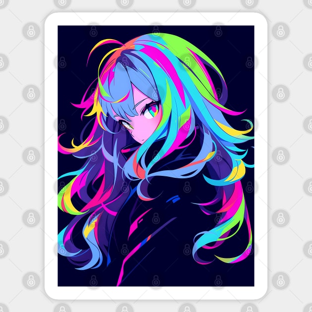 Anime cyber girl Sticker by Juka